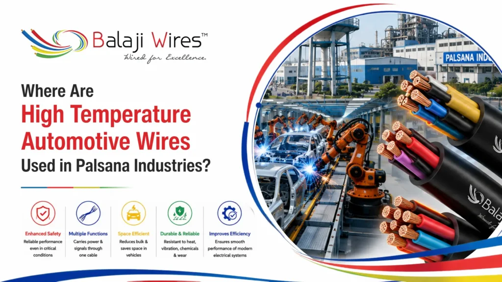 Where Are High Temperature Automotive Wires Used in Palsana Industries? 