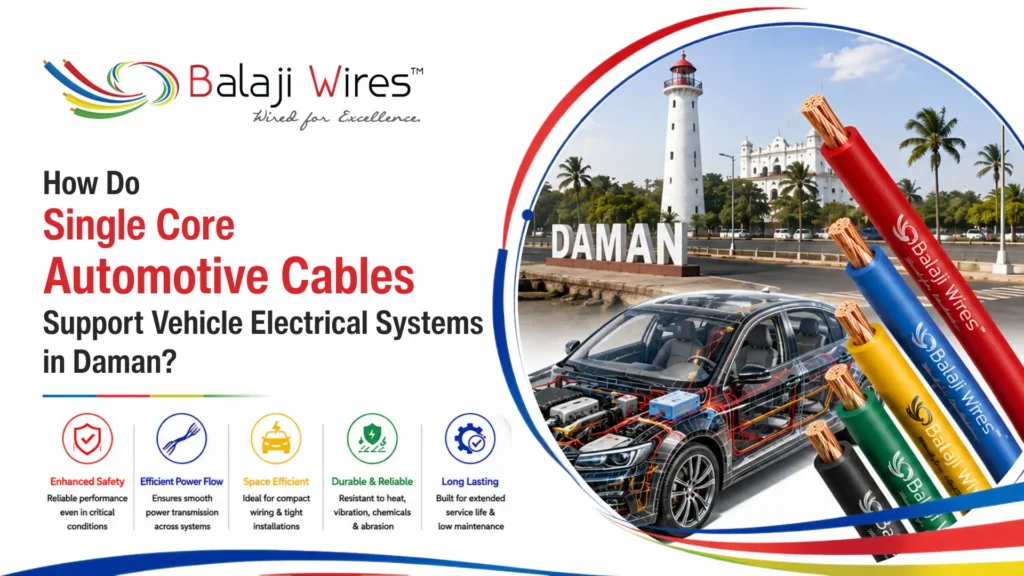 How Do Single Core Automotive Cables Support Vehicle Electrical Systems in Daman? 