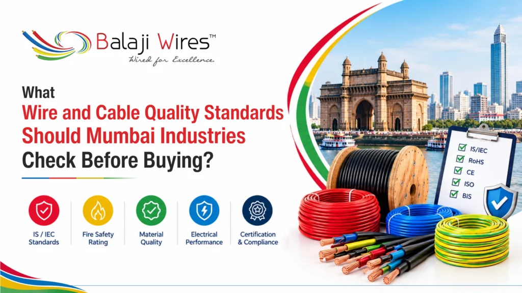 What Wire and Cable Quality Standards Should Mumbai Industries Check Before Buying? 