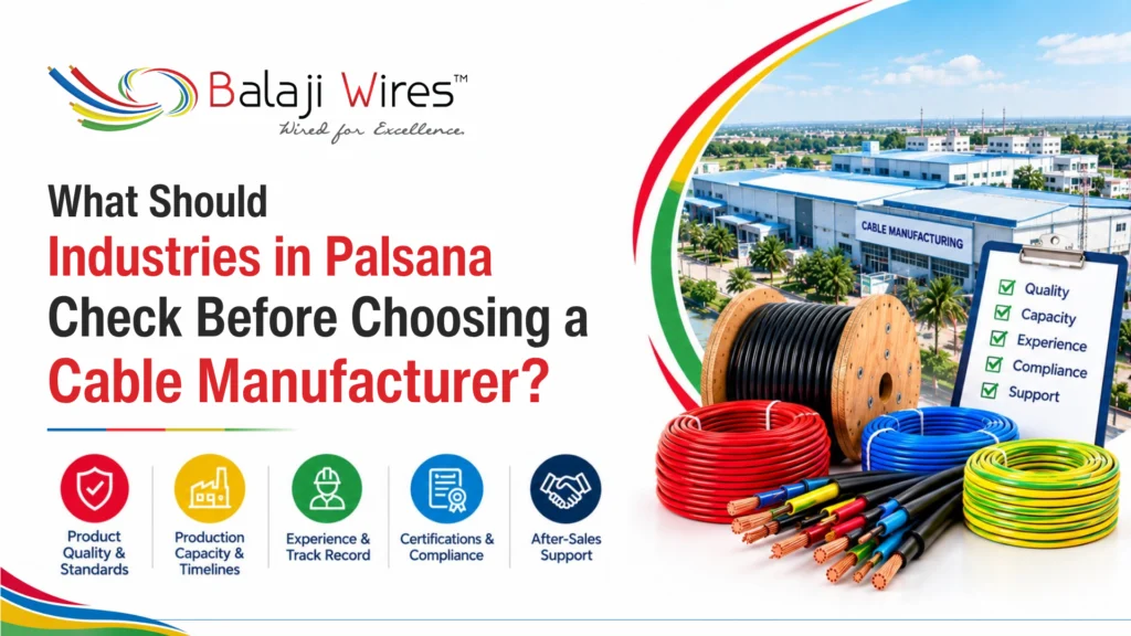 What Should Industries in Palsana Check Before Choosing a Cable Manufacturer? 
